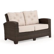 Kokomo Contemporary Outdoor Wicker Loveseat