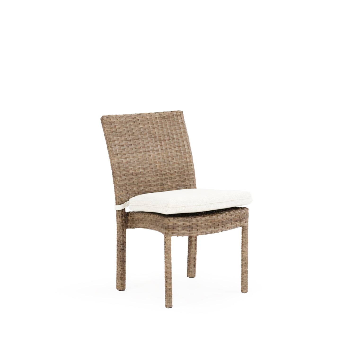 Kokomo Contemporary Outdoor Wicker Stackable Armless Dining Side Chair