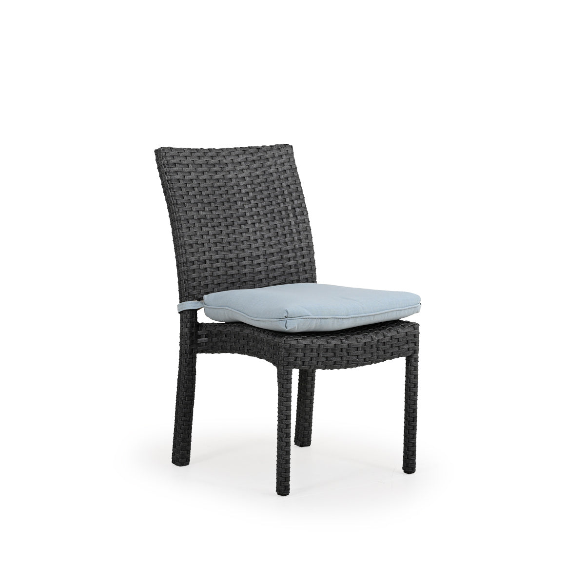 Kokomo Contemporary Outdoor Wicker Stackable Armless Dining Side Chair