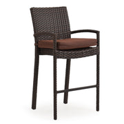 Kokomo Contemporary Outdoor Wicker Bar Height Stool