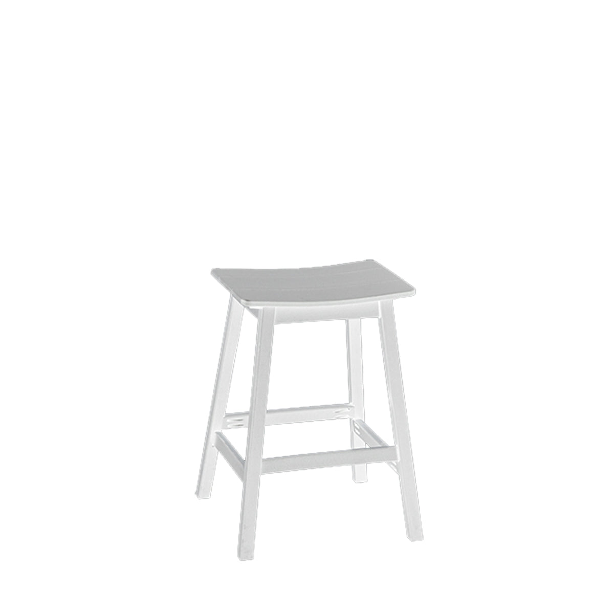 Outdoor Poly Lumber Saddle Bar Stool