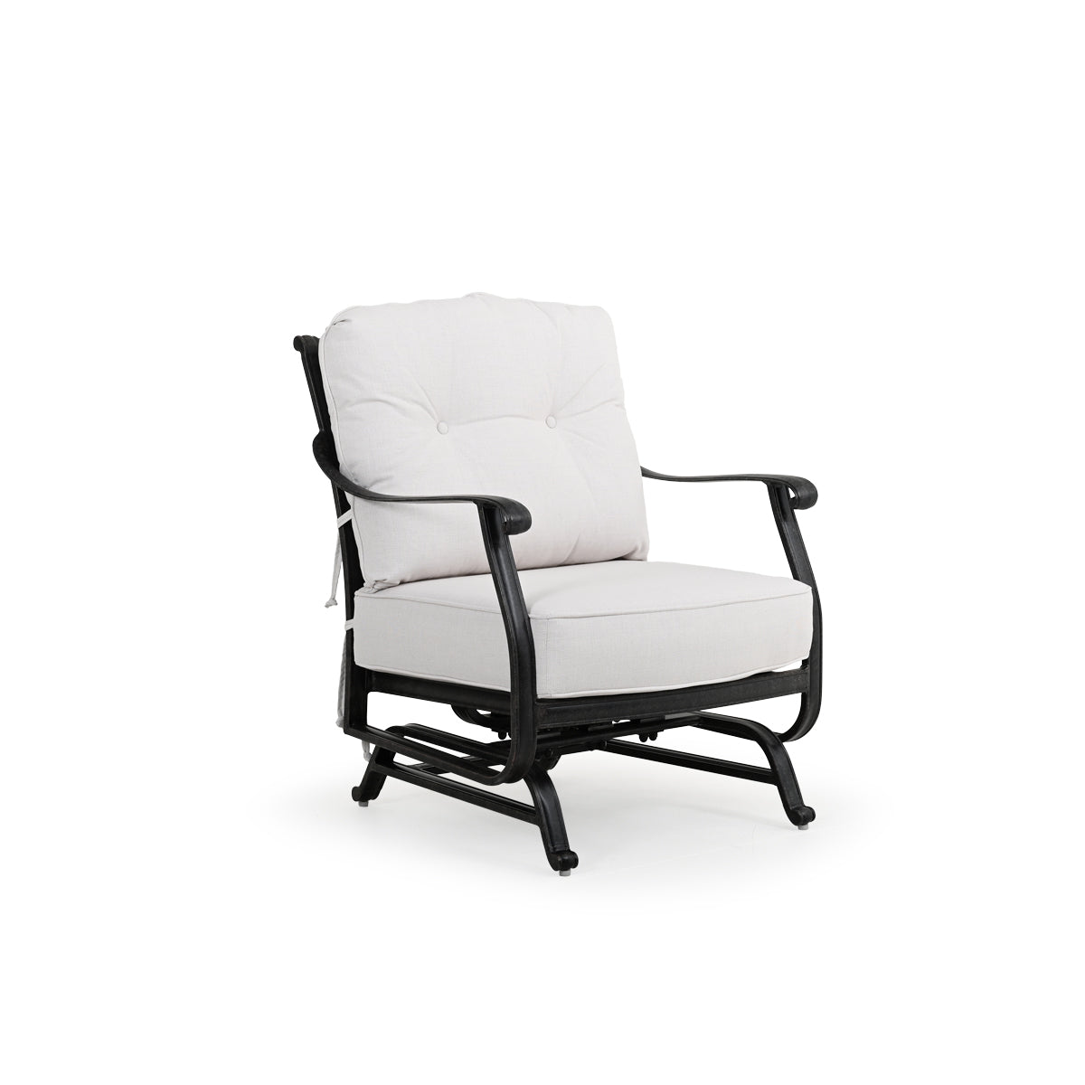 Charleston Outdoor Cast Aluminum Spring Chair