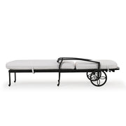 Charleston Outdoor Cast Aluminum Chaise Lounge with Cushion
