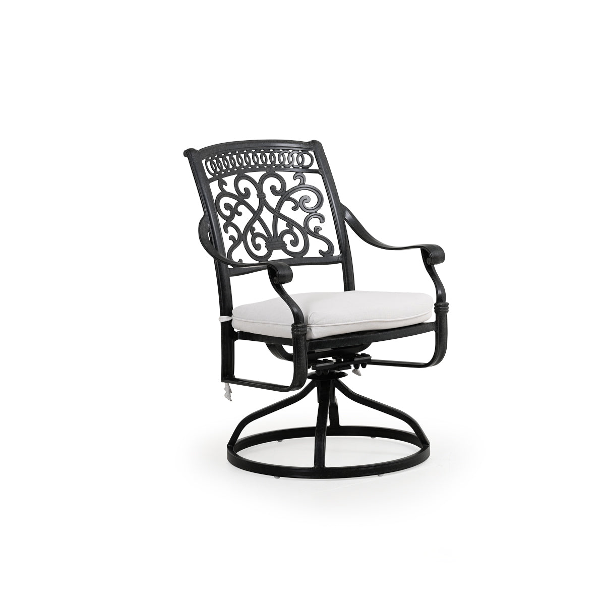 Charleston Outdoor Cast Aluminum Swivel Tilt Dining Arm Chair