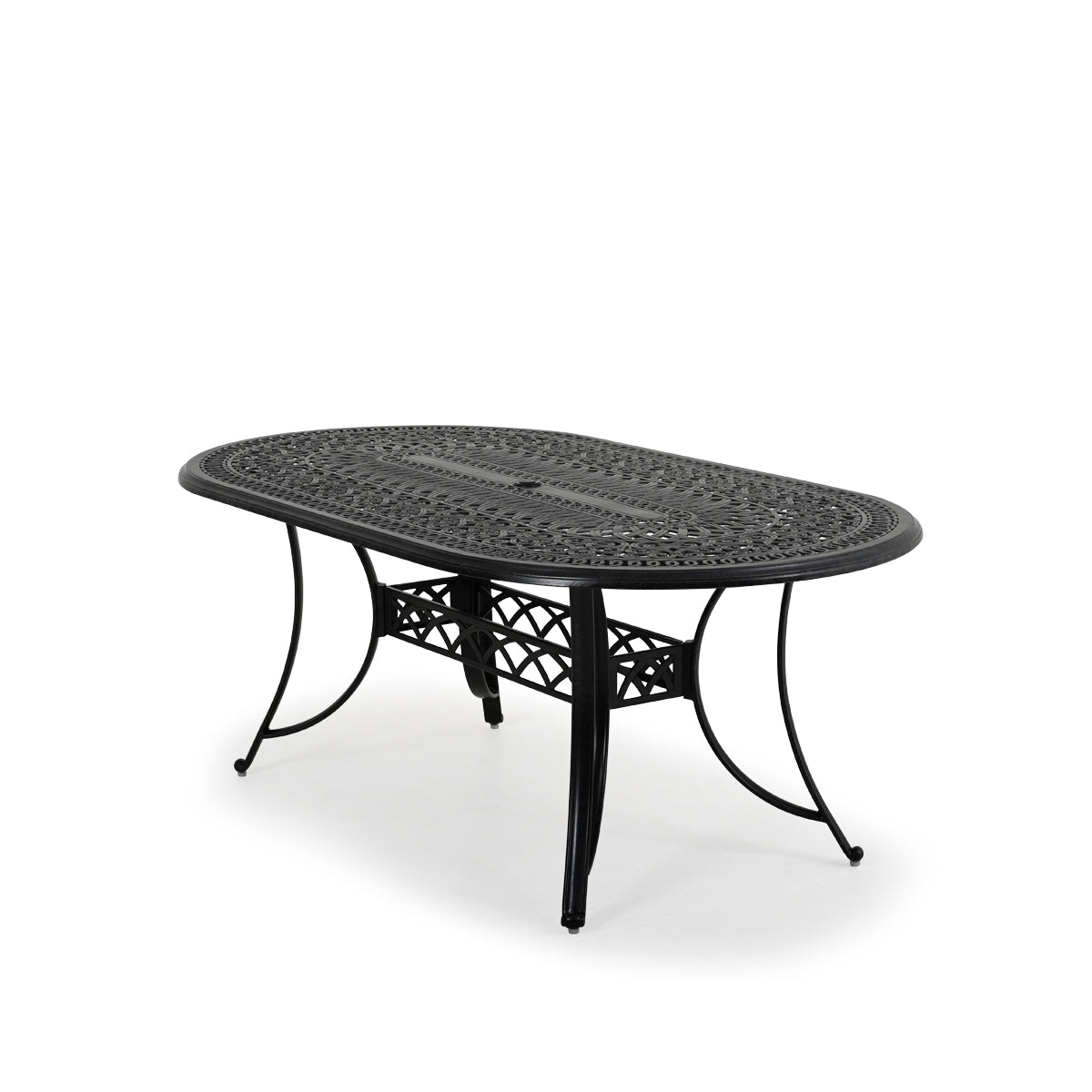 Charleston Outdoor Cast Aluminum 42" x 76" Oval Dining Table