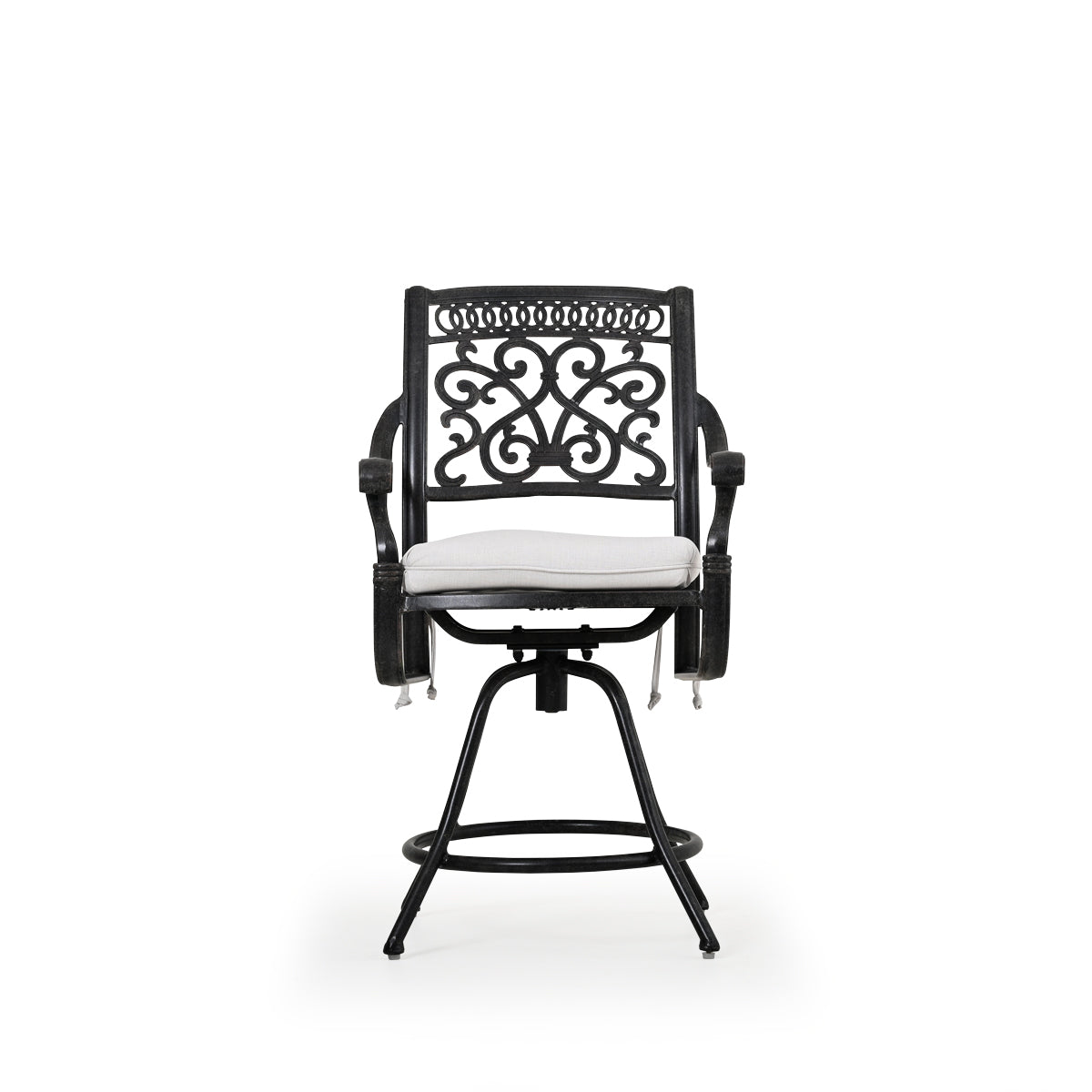 Charleston Outdoor Cast Aluminum Swivel Counter Height Stool