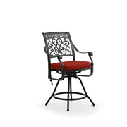 Charleston Outdoor Cast Aluminum Swivel Counter Height Stool