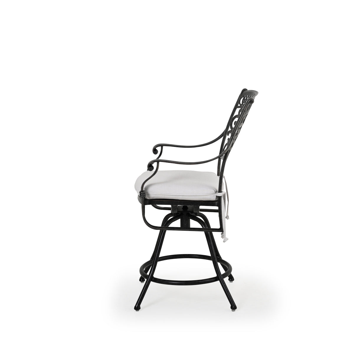 Charleston Outdoor Cast Aluminum Swivel Counter Height Stool