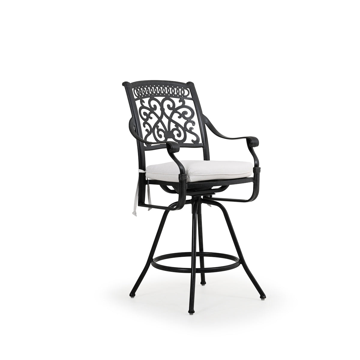 Charleston Outdoor Cast Aluminum Swivel Bar Stool