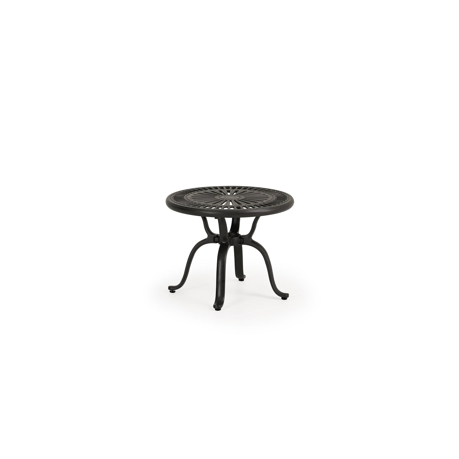 Shoreline Outdoor 22" Round Aluminum Top Tea Table