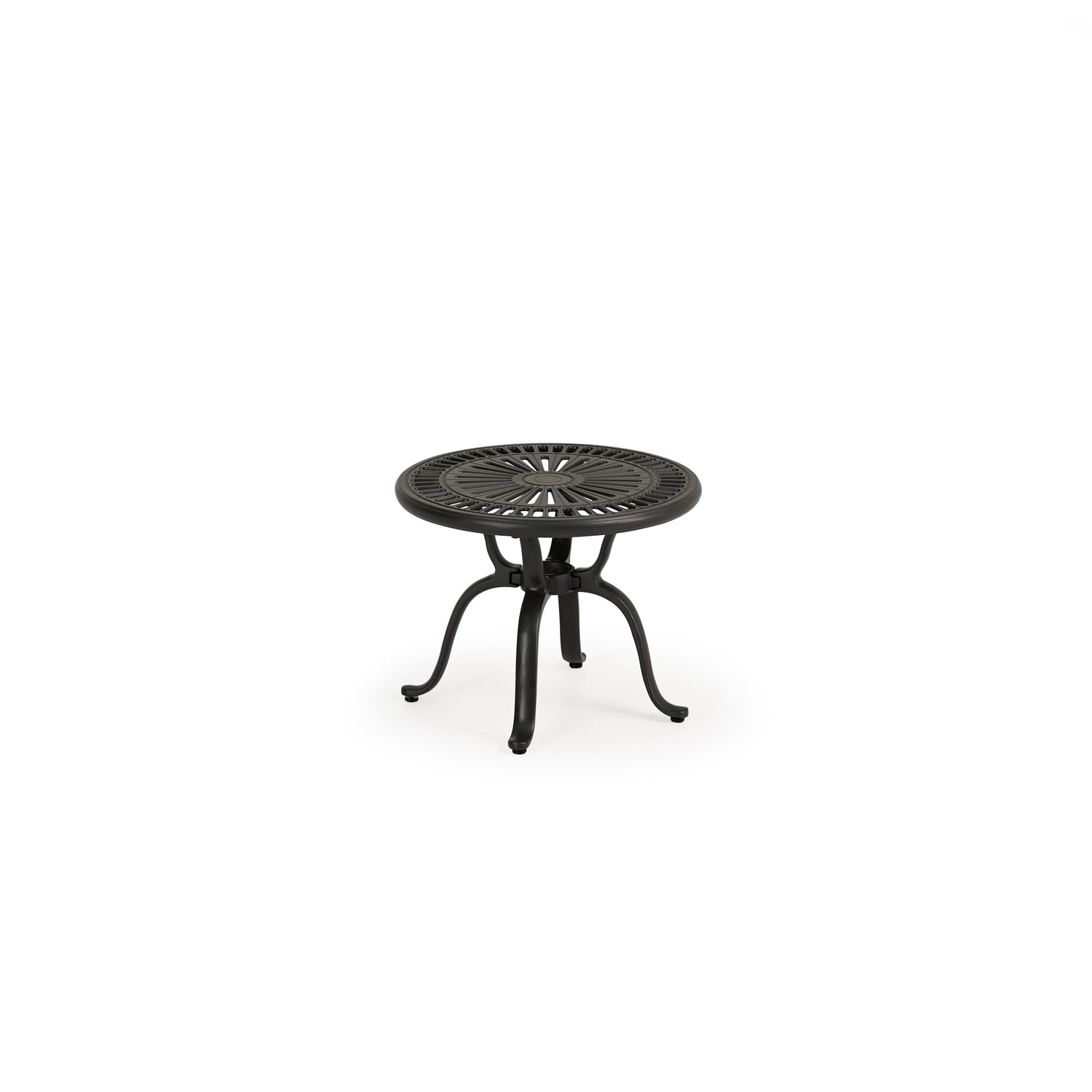 Shoreline Outdoor 22" Round Aluminum Top Tea Table