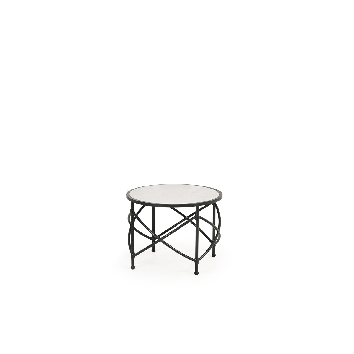 Bermuda Outdoor Aluminum End Table with Tile Top