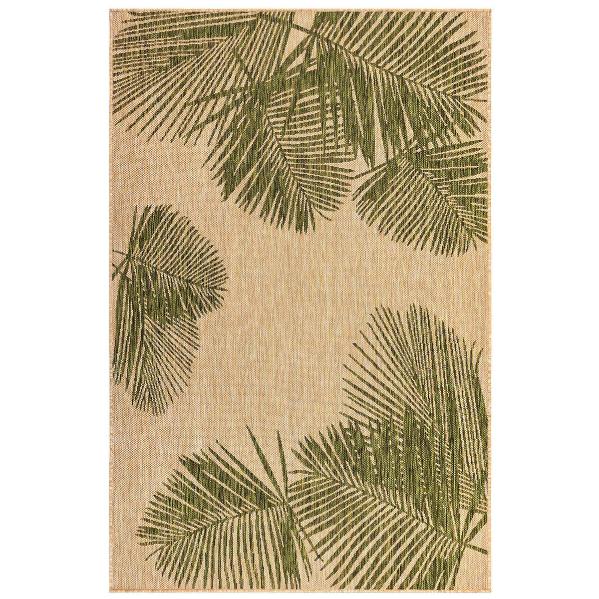 Carmel Indoor/Outdoor Palm Green Rug 58" x 90"