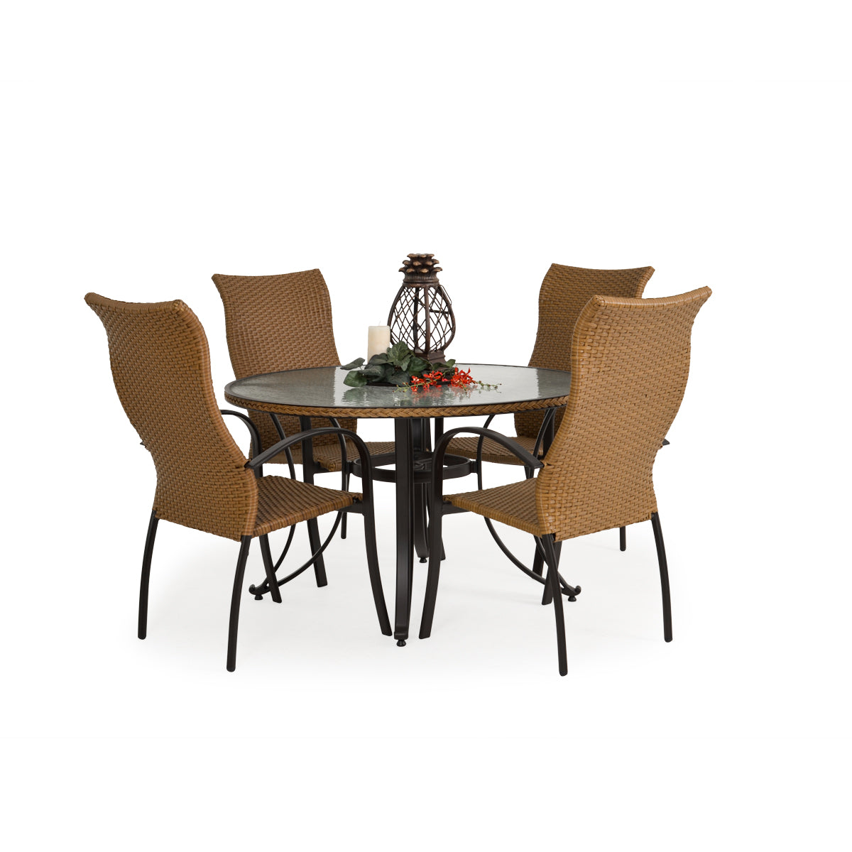 Empire Outdoor Wicker 48" Round Dining Table