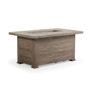 Maldives Outdoor Aluminum 32" x 52" Rectangular Fire Pit