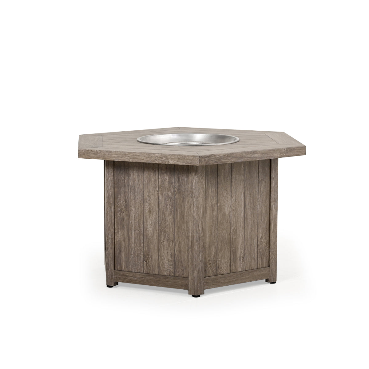 Maldives Outdoor Aluminum 42" Hexagon Fire Pit