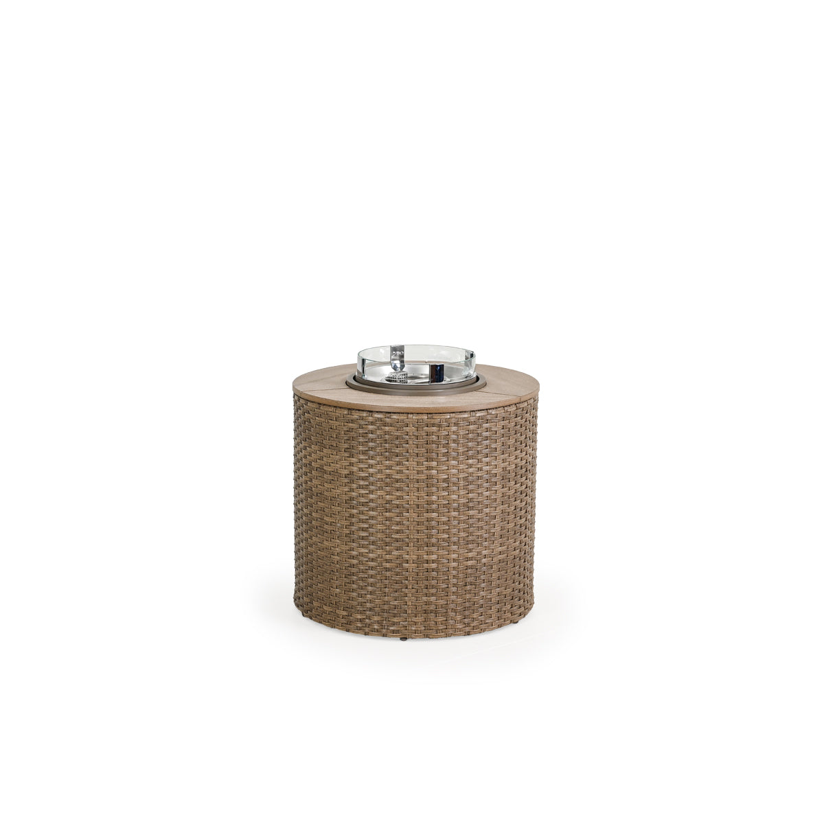 Kokomo Contemporary Outdoor Wicker Round Fire Pit