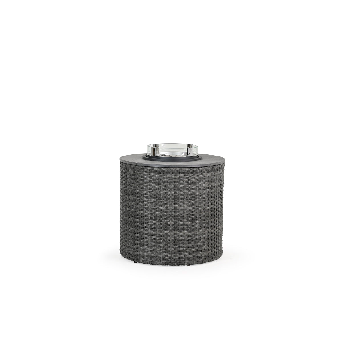 Kokomo Contemporary Outdoor Wicker Round Fire Pit