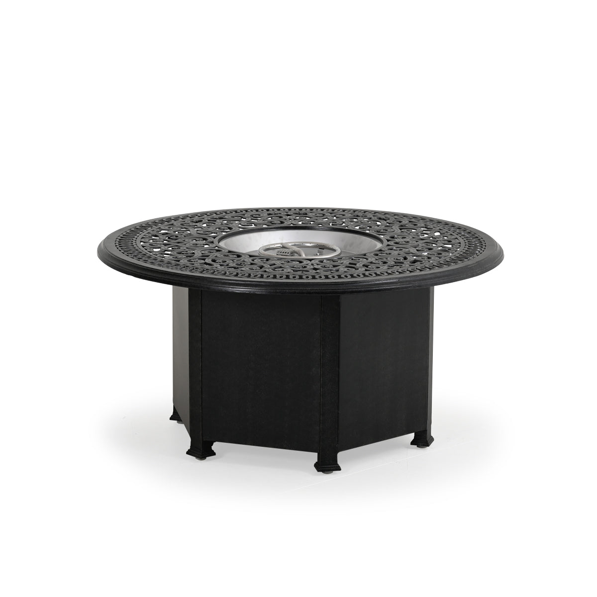 Charleston Outdoor Cast Aluminum 48" Round Fire Pit with Lid