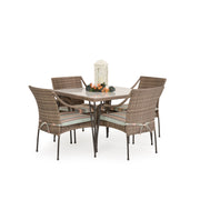 Garden Terrace Outdoor Wicker 39" Square Dining Table