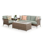 Garden Terrace Outdoor Wicker Bench