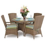 Kokomo Traditional Outdoor Wicker 48" Round Dining Table