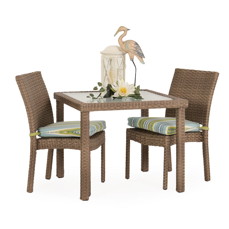 Kokomo Contemporary Outdoor Stackable Armless 3 Piece Dining Set