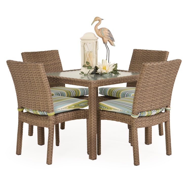 Kokomo Contemporary Outdoor Stackable Armless 5 Piece Dining Set