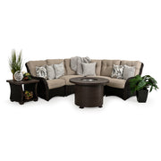 Maldives Outdoor Aluminum 36" Round Fire Pit