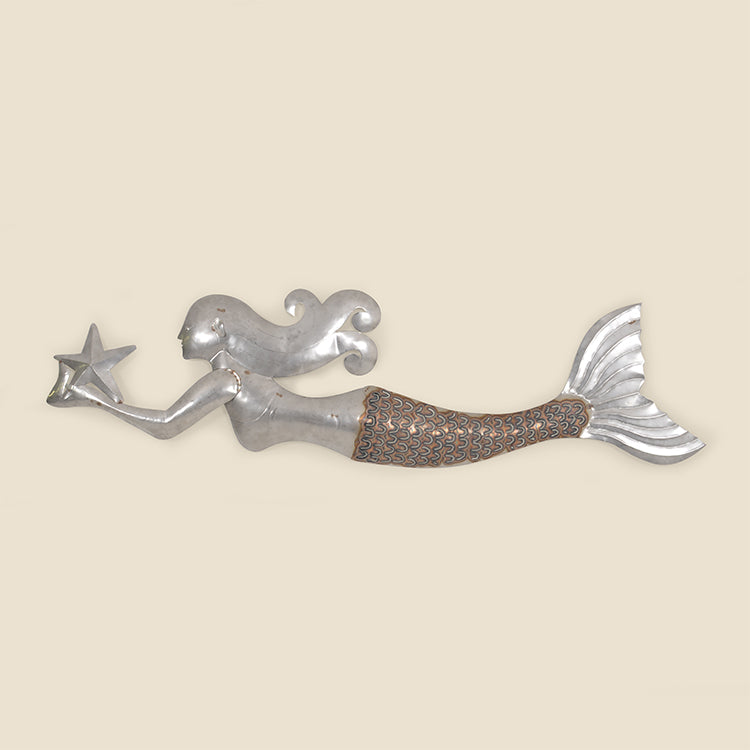 Outdoor Heat Treated Stainless Steel Mermaid