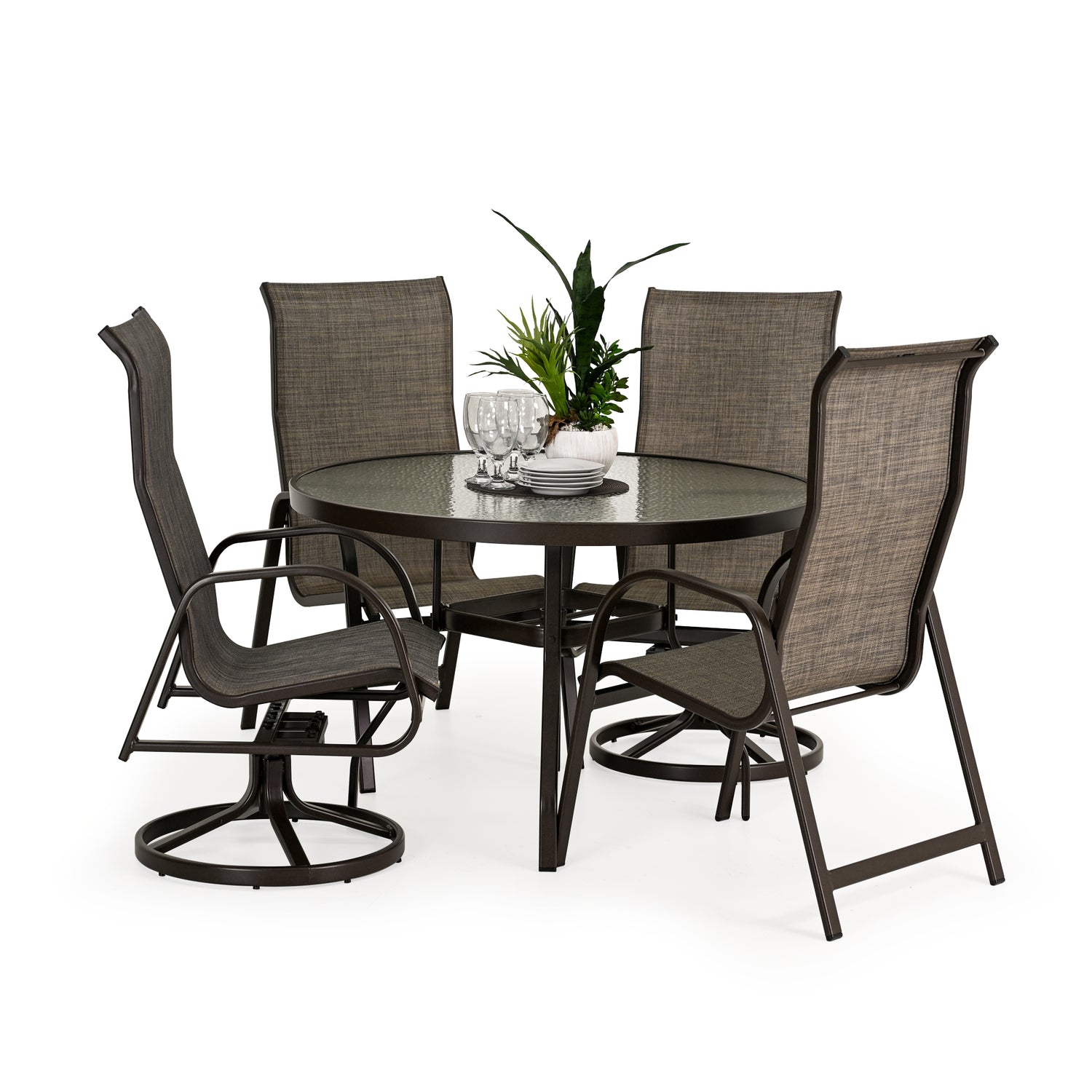 Outer Banks 5 Piece Mixed Sling Dining Set