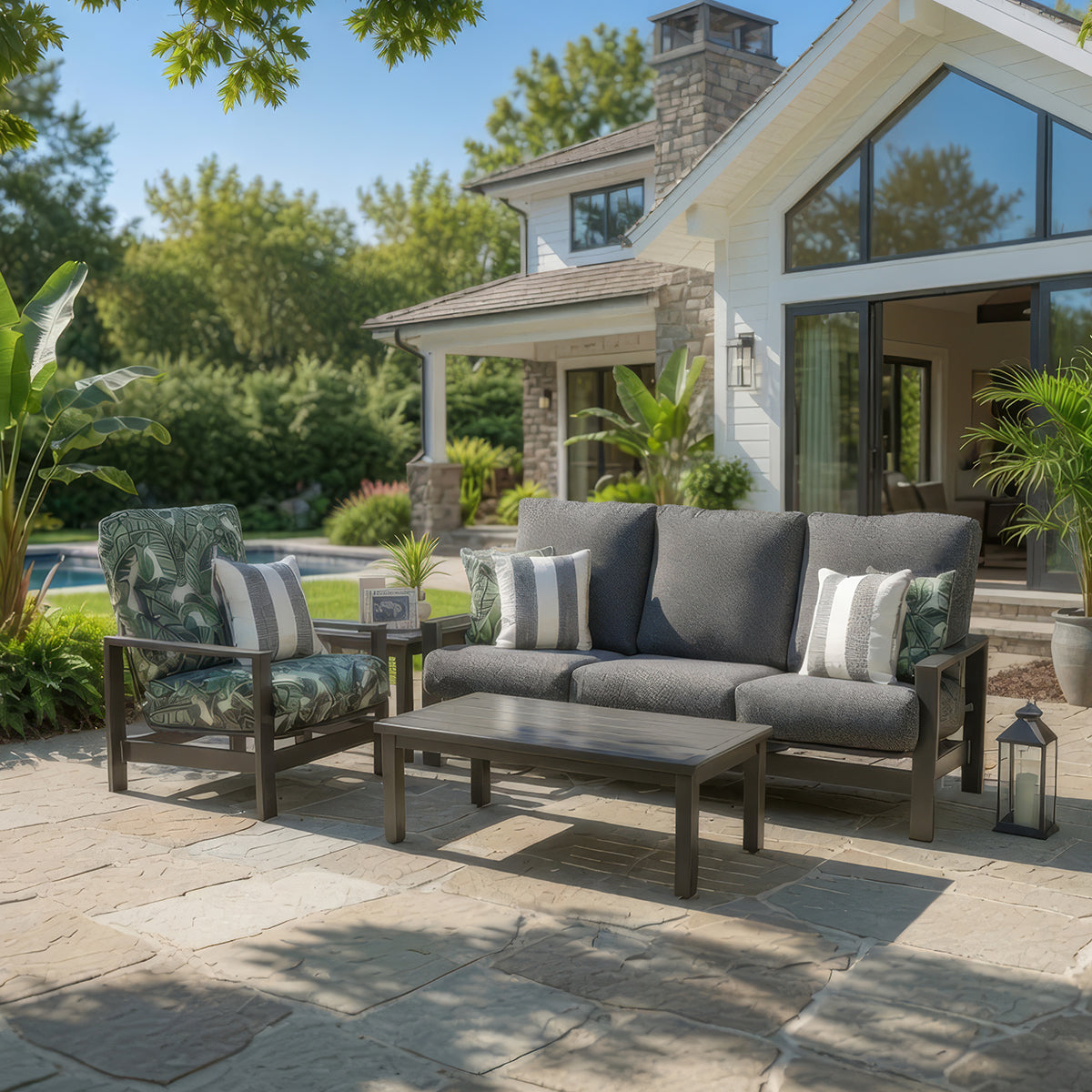 Palma Outdoor Aluminum Sofa