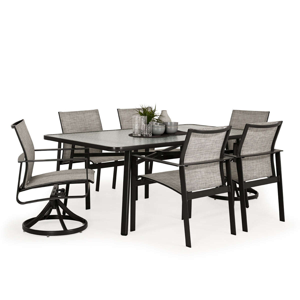 Reef Outdoor Aluminum 7 Piece Dining Set