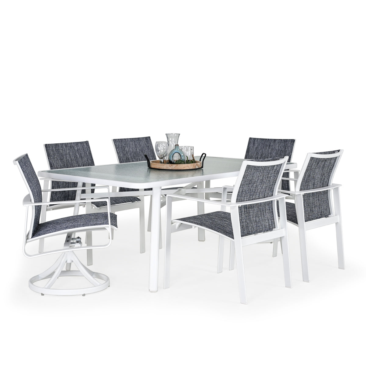 Reef Outdoor Aluminum 7 Piece Dining Set