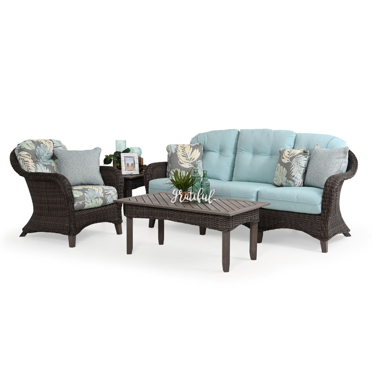 Sanibel Outdoor Wicker Cocktail Table