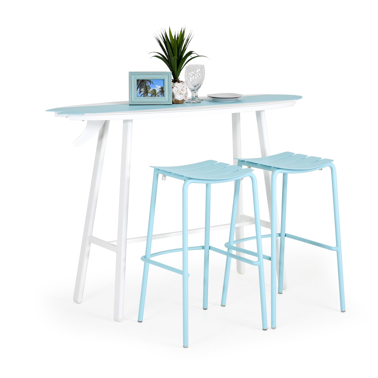 Surfside Outdoor 3 Piece Bar Height Surfboard Set