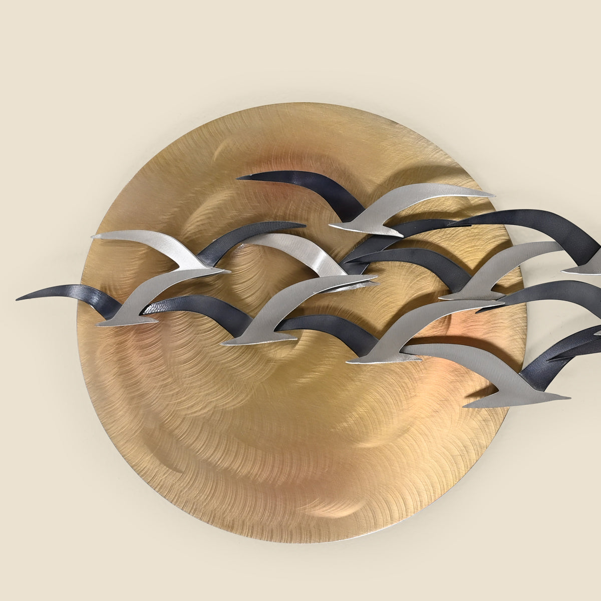 Seabird Flock at Sunset Metal Wall Art