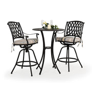 Trellis Outdoor Cast Aluminum Swivel Bar Stool