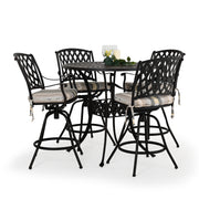 Trellis Outdoor Cast Aluminum 42" Round Bar Table
