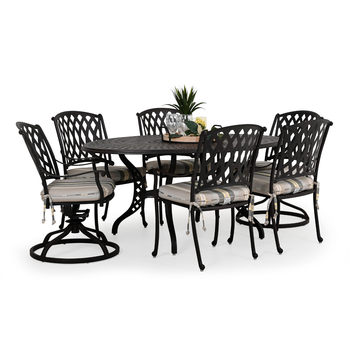 Trellis Outdoor Cast Aluminum Swivel Tilt Dining Chair