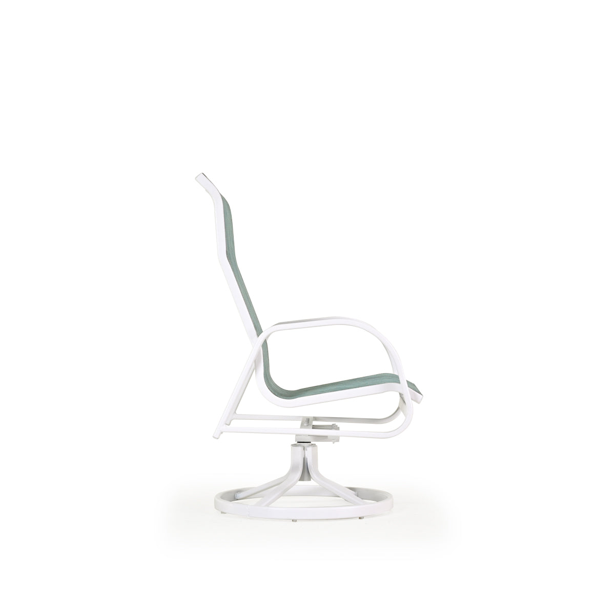 Ocean Breeze High Back Sling Swivel Dining Chair