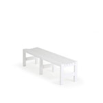 Outdoor marina grade polymer backless bench