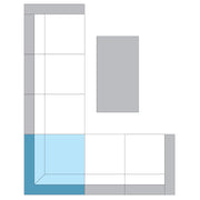 Maldives Outdoor Wicker 90 Degree Corner Chair