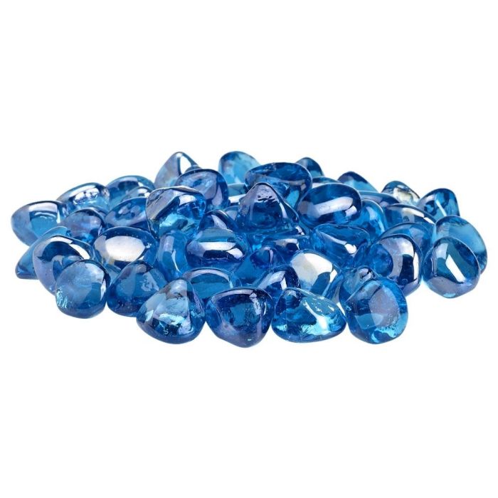 10 Pound Jar of 1" Zircon Fire Glass Rocks