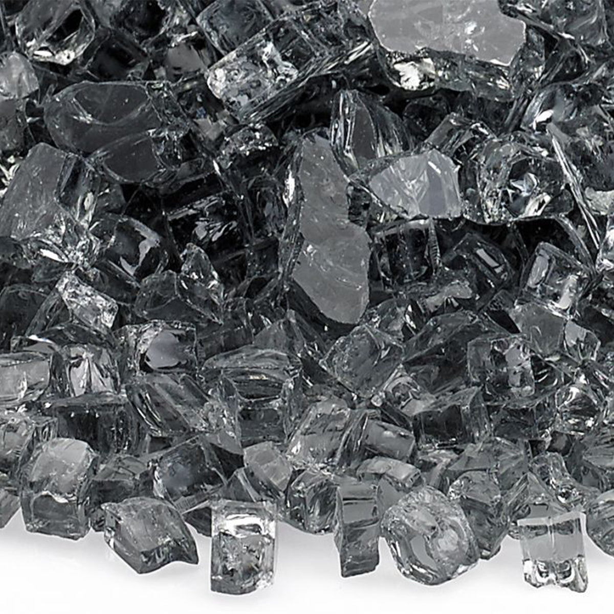 10 Pound Jar of 1/4" Fire Glass Shards