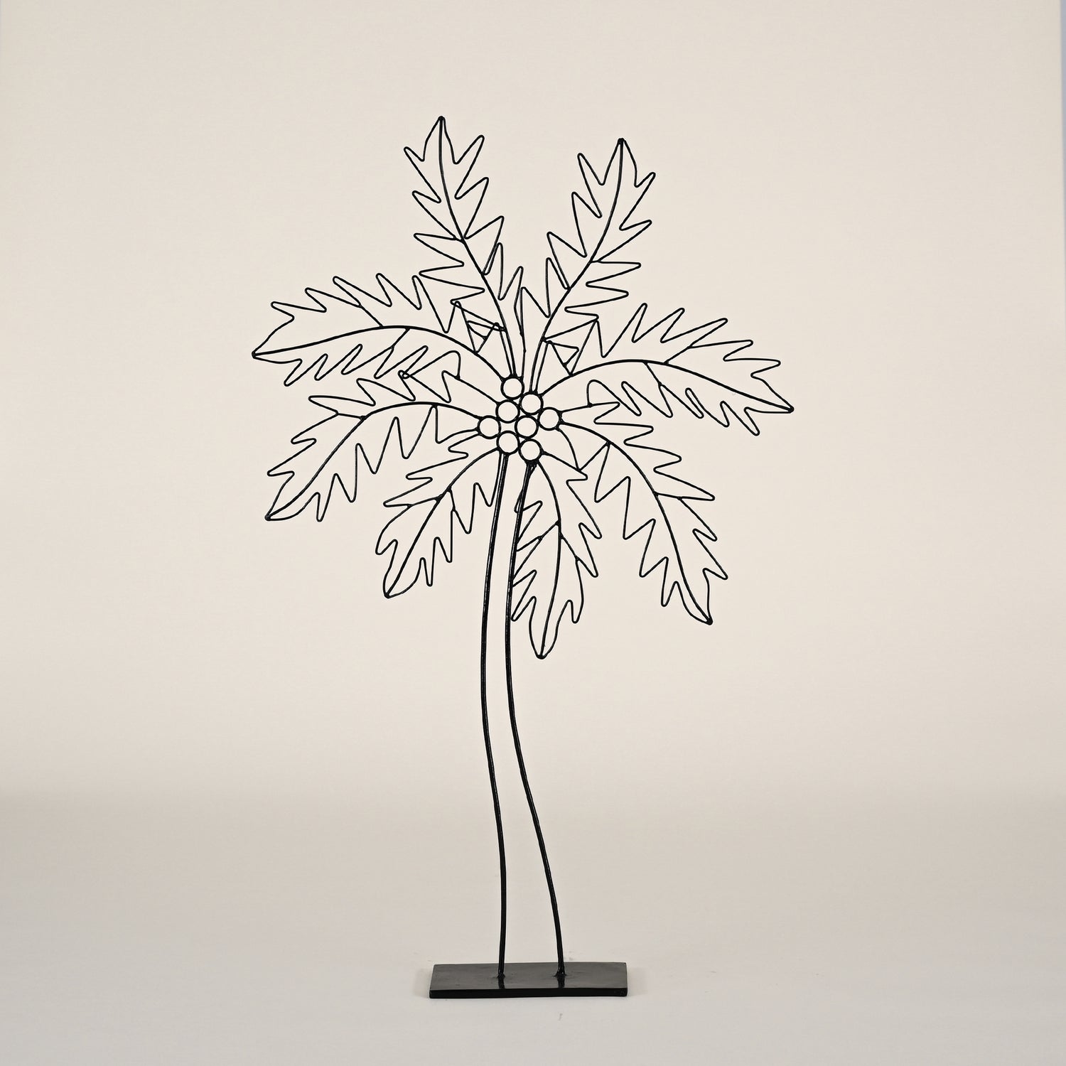 Black Metal Wire Palm Tree