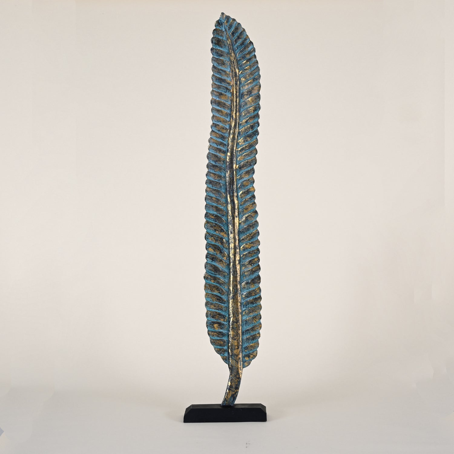 Blue/Green Tall Leaf on Stand