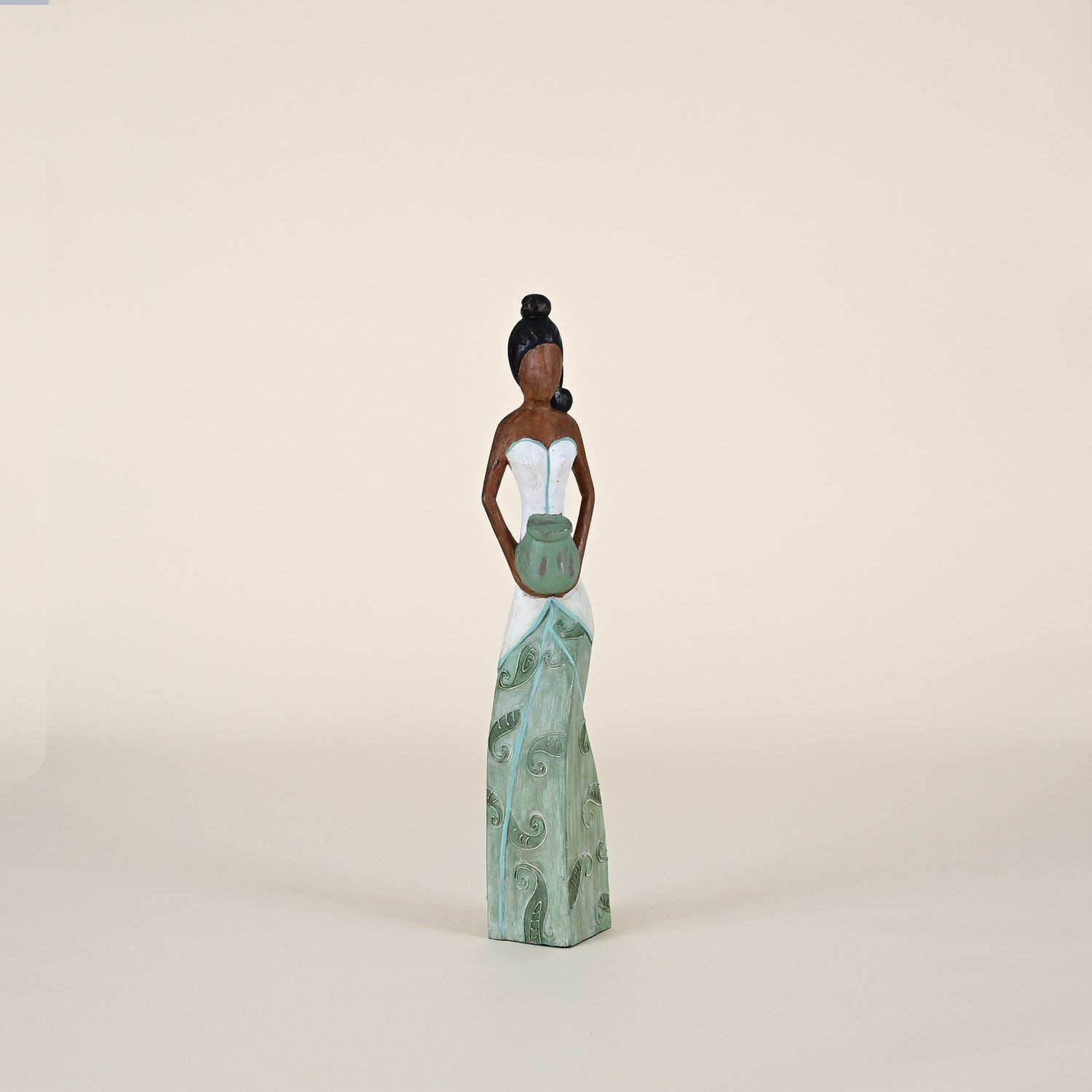 Woman with Pot & Light Blue Skirt, Medium