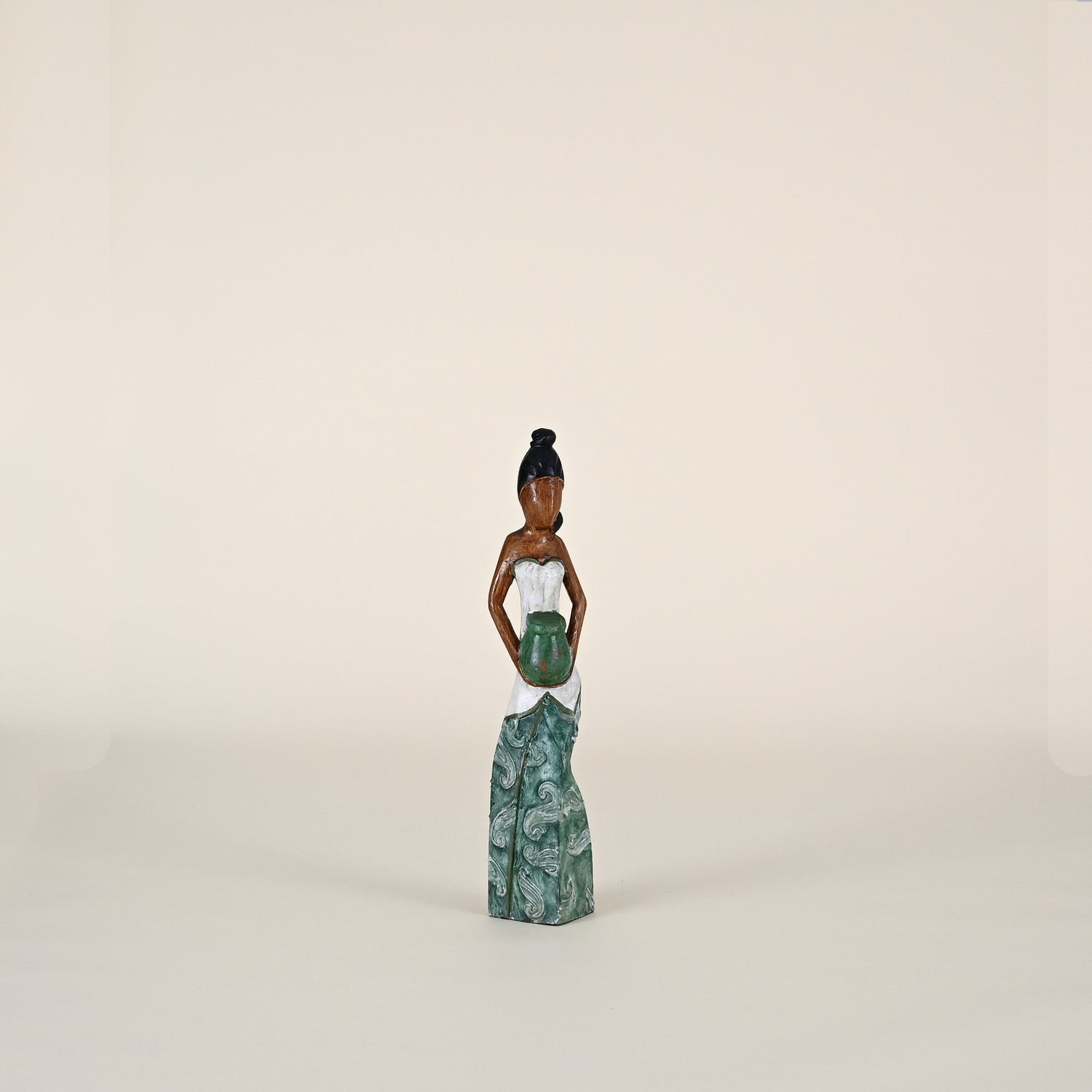 Woman with Pot & Blue Skirt, Small