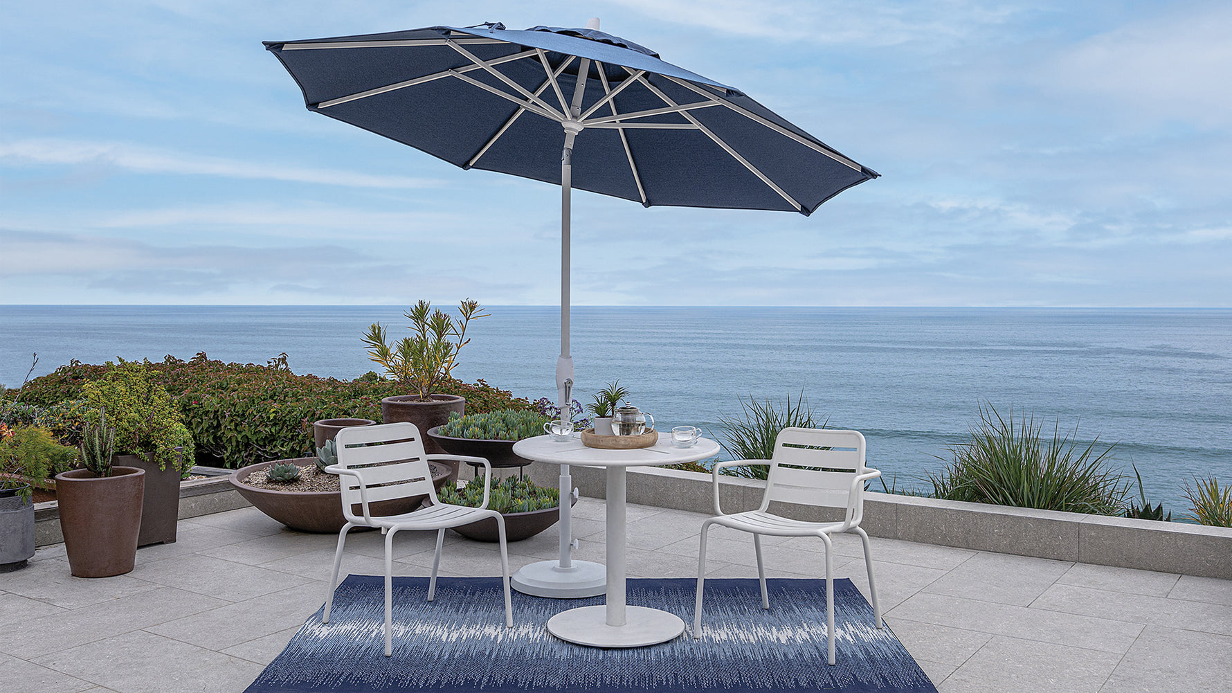 discount patio furniture with umbrella Wooden 13ft 8-Rib Weighted Base gardens and other outdoor areas Wayfair Outdoor Furniture Is Up